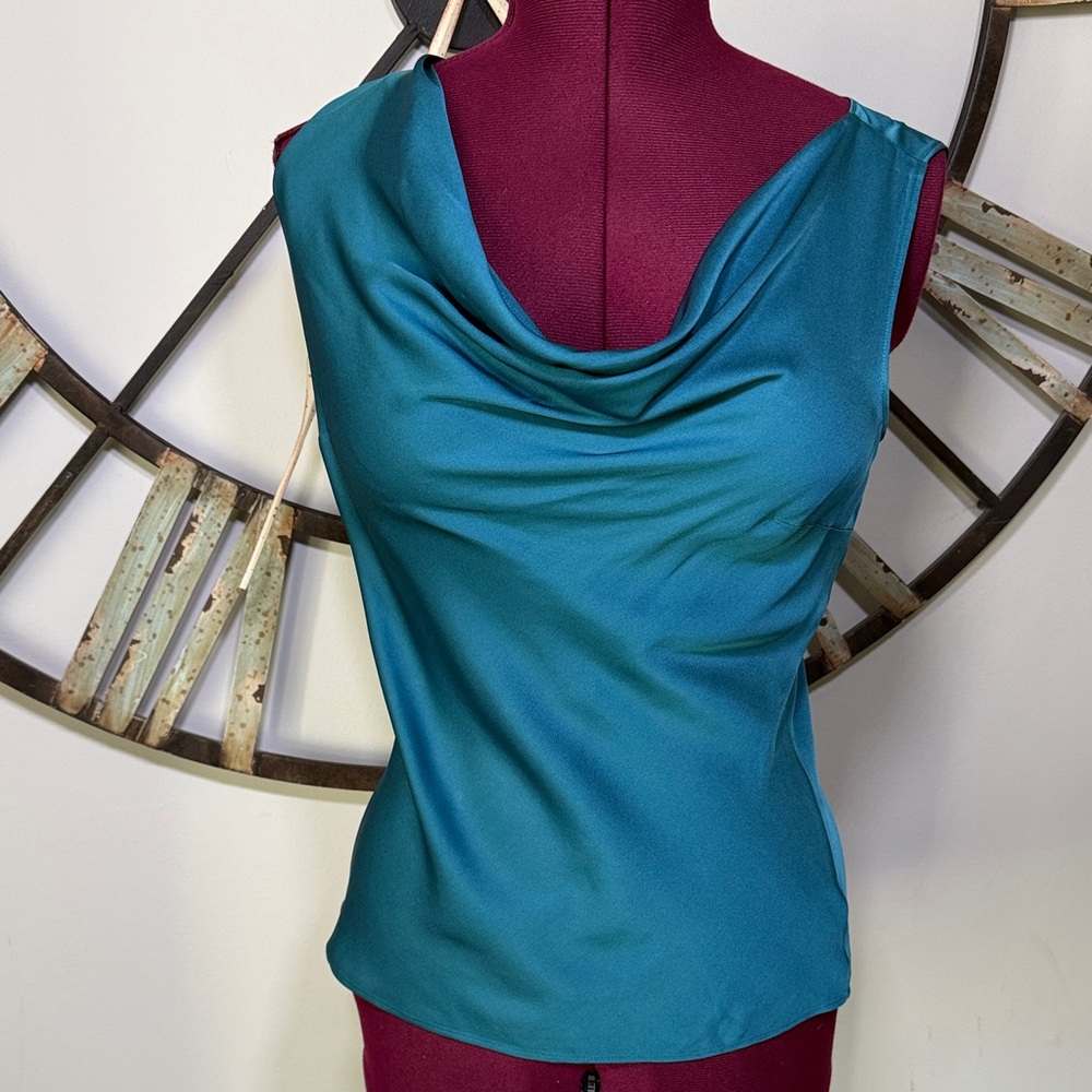 Ann Taylor Teal Sleeveless Top